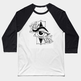 Eye Tattoo Art Baseball T-Shirt